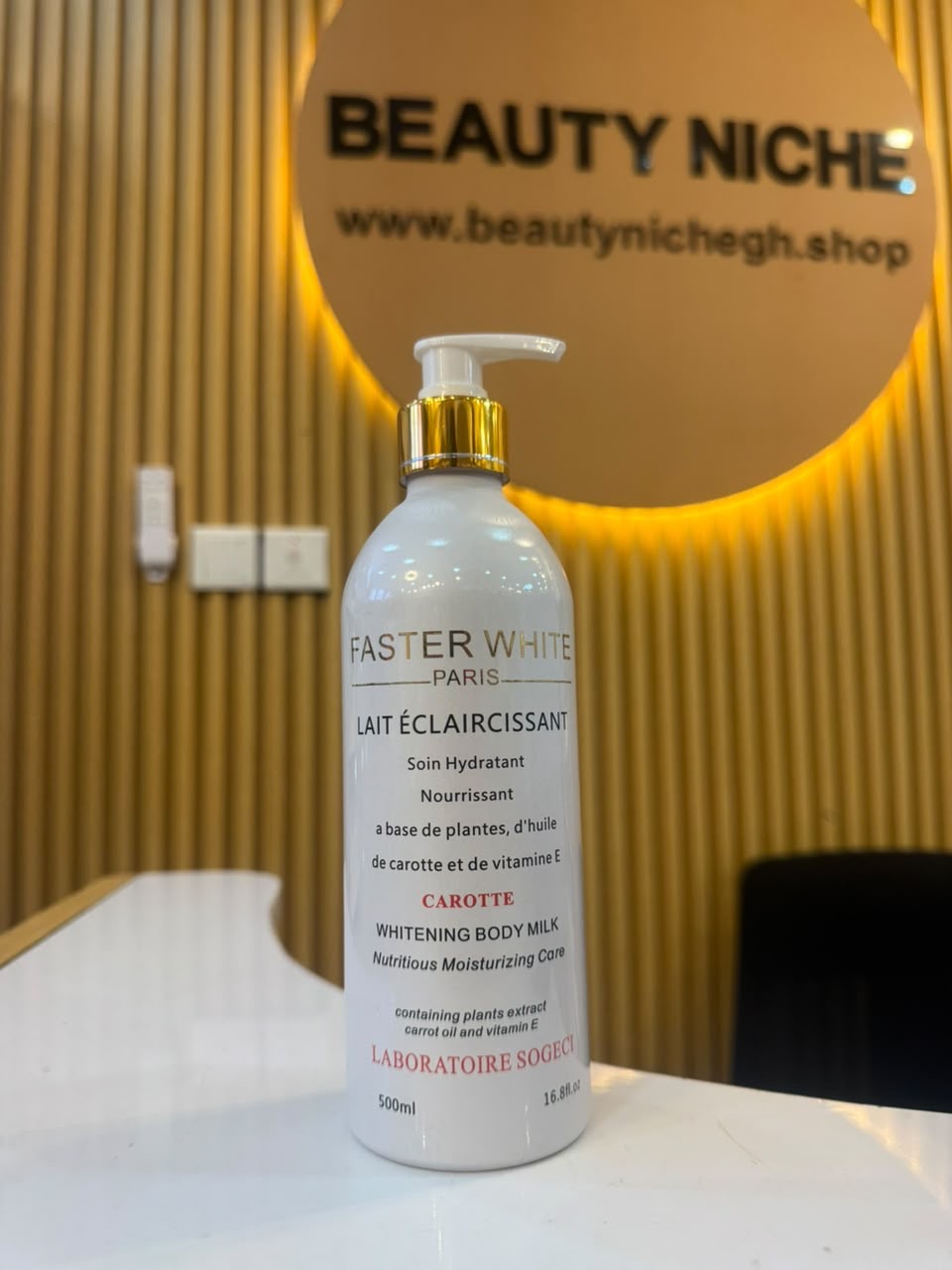 Faster White Carotte Body Milk