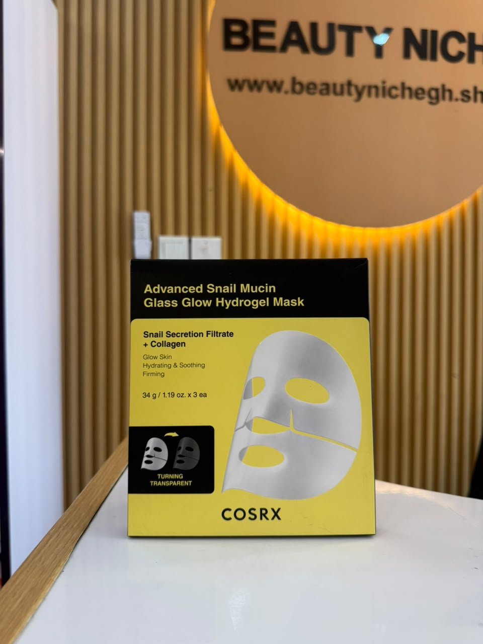 COSRX Advanced Snail Mucin Glass Glow Hydrogel Mask - 1 Sheet