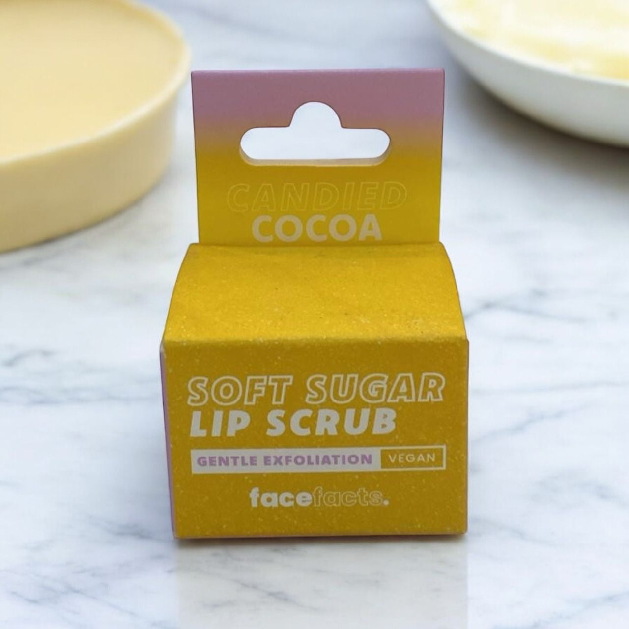 Face facts soft sugar cocoa lip scrub