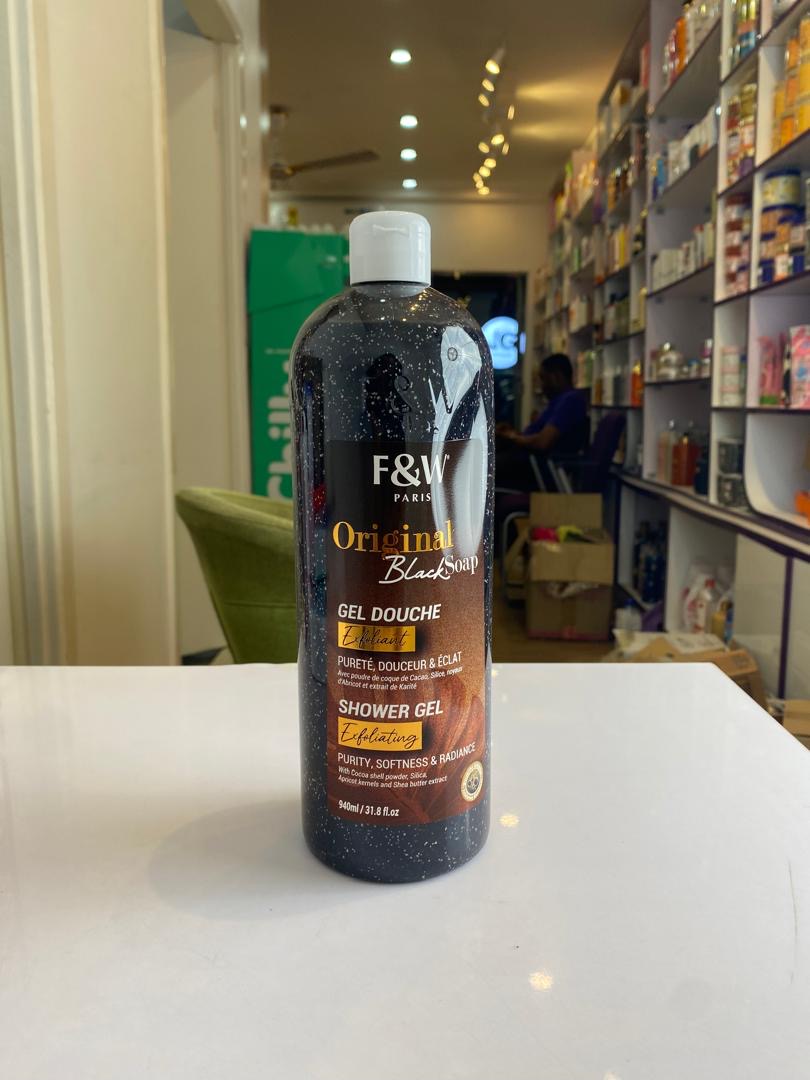 F&W Original Black Soap Exfoliating Body Wash