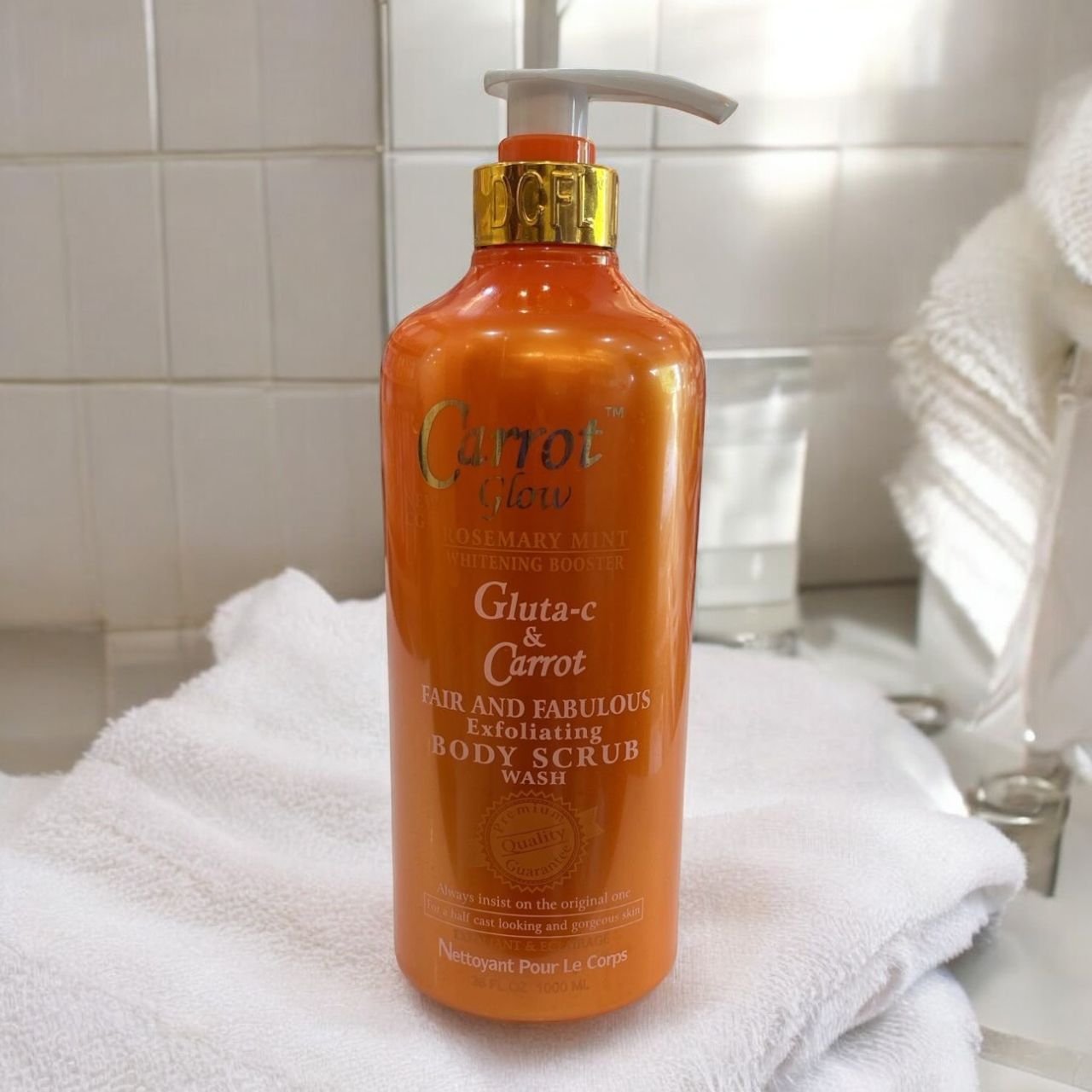 Carrot Glow Gluta-C and Carrot Fair and Fabulous Exfoliating Body Scrub Wash