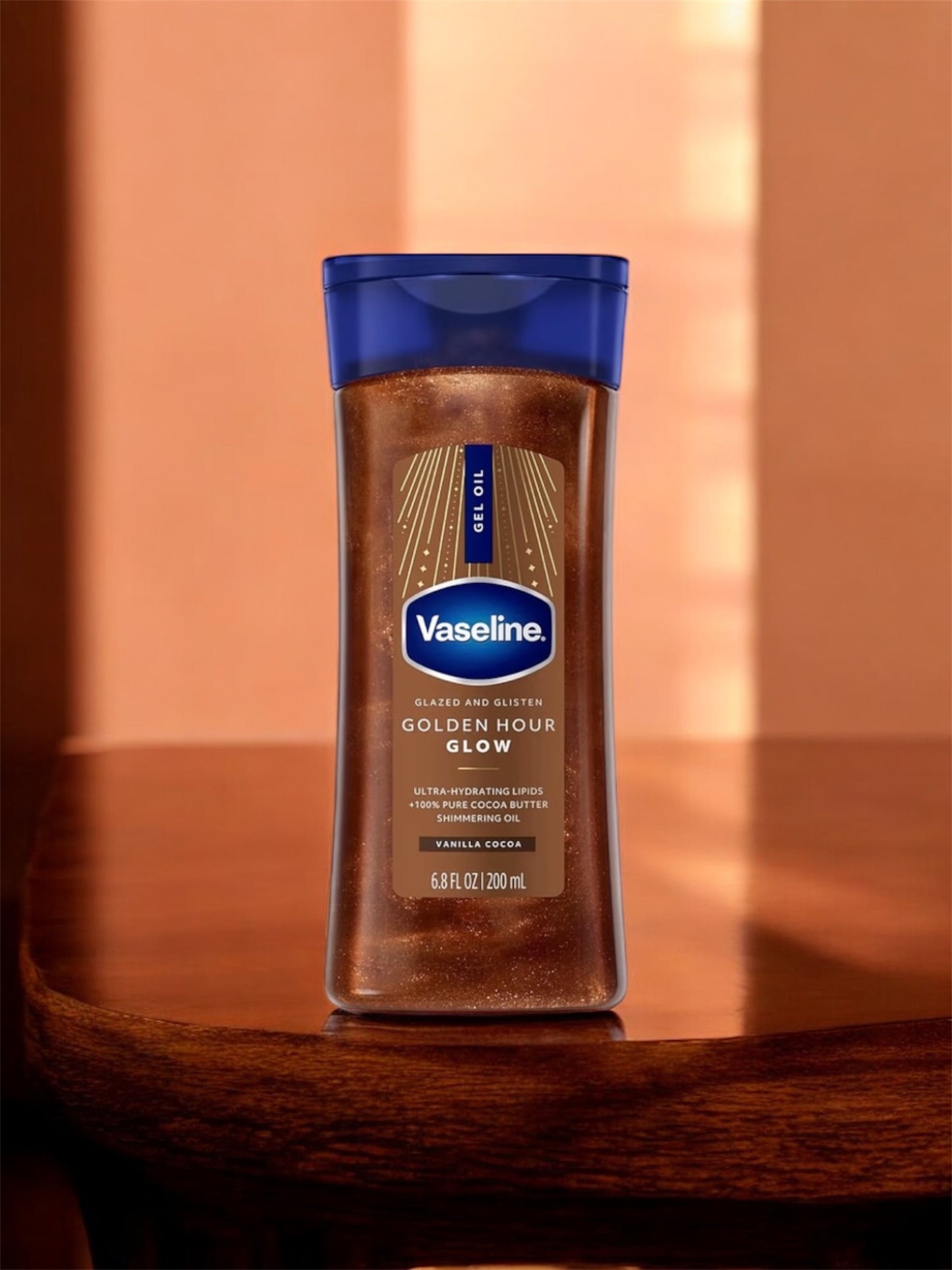  Vaseline Glazed & Glisten Golden Hour Glow Gel Oil