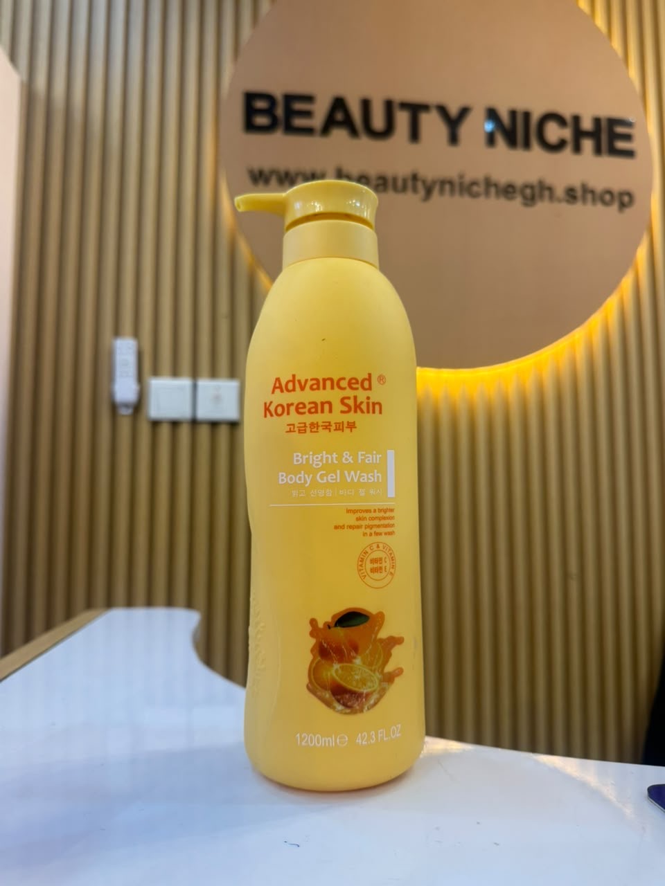 Advanced Korean Skin Bright & Fair Body Gel Wash