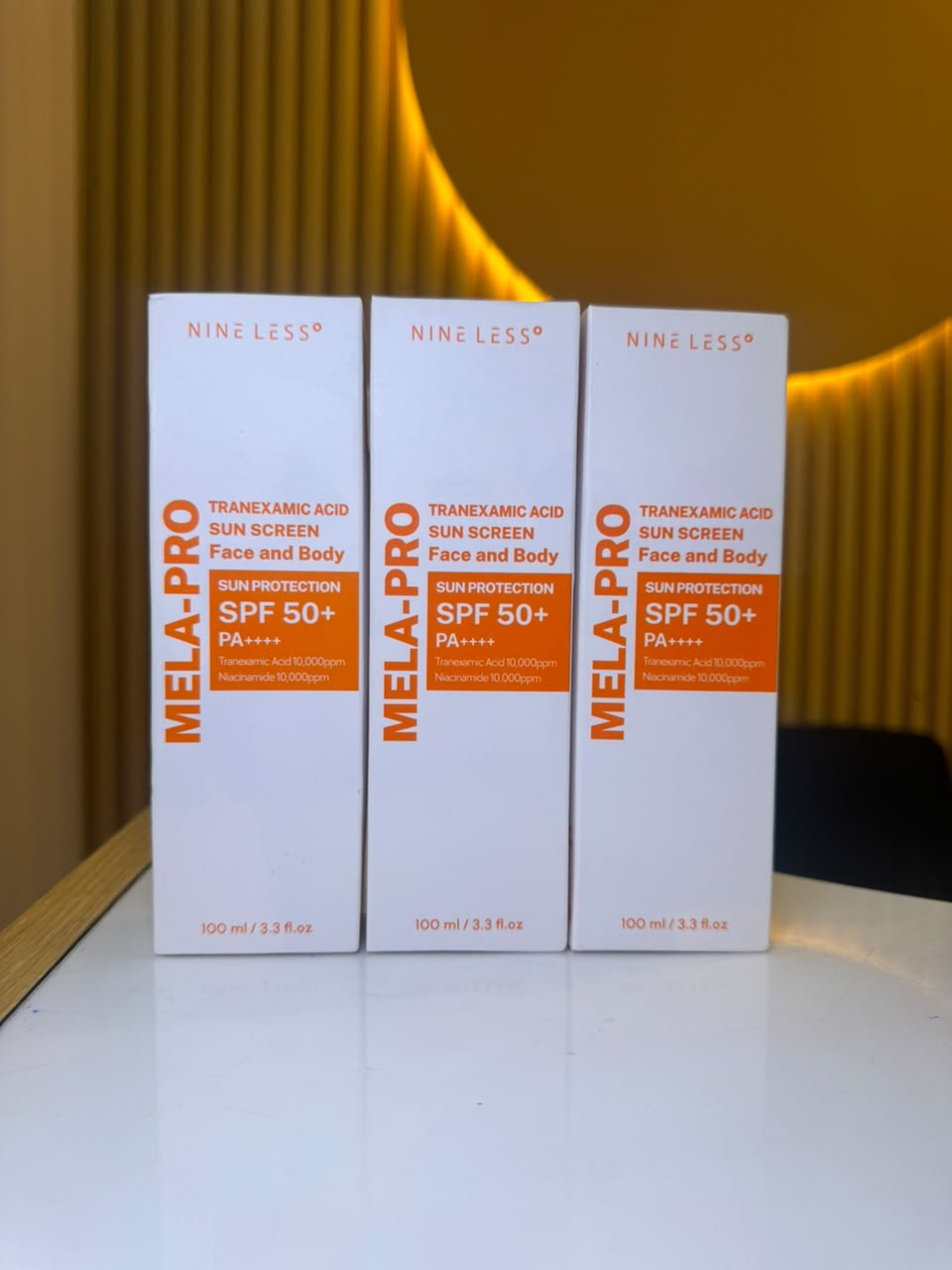NINE LESS MELA-PRO Tranexamic Acid Sunscreen SPF 50+ PA++++ (100ml)