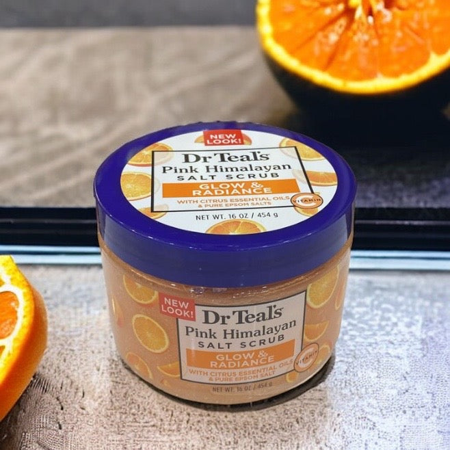 Dr. Teal's Pink Himalayan salt Vitamin C scrub