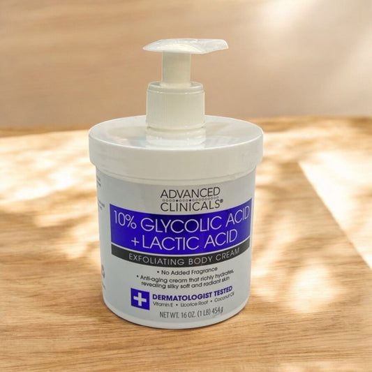 Advanced Clinicals 10%Glycolic Acid + Lactic Acid