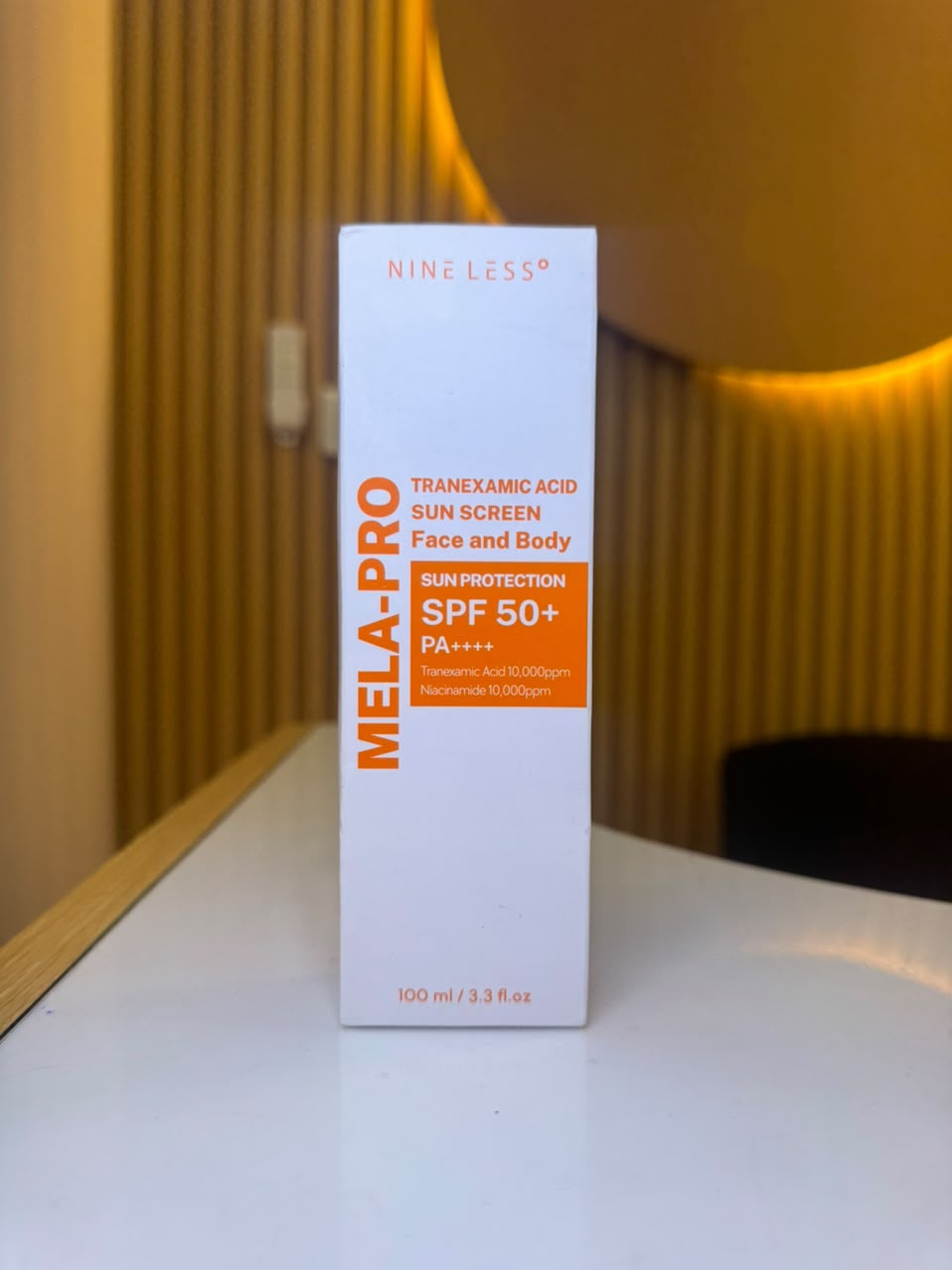 NINE LESS MELA-PRO Tranexamic Acid Sunscreen SPF 50+ PA++++ (100ml)