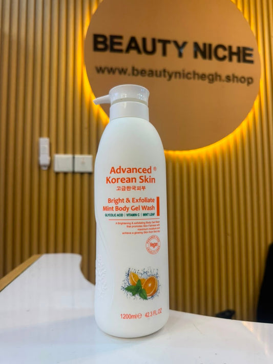 Advanced Korean Skin Bright & Exfoliate Mint Body Gel Wash