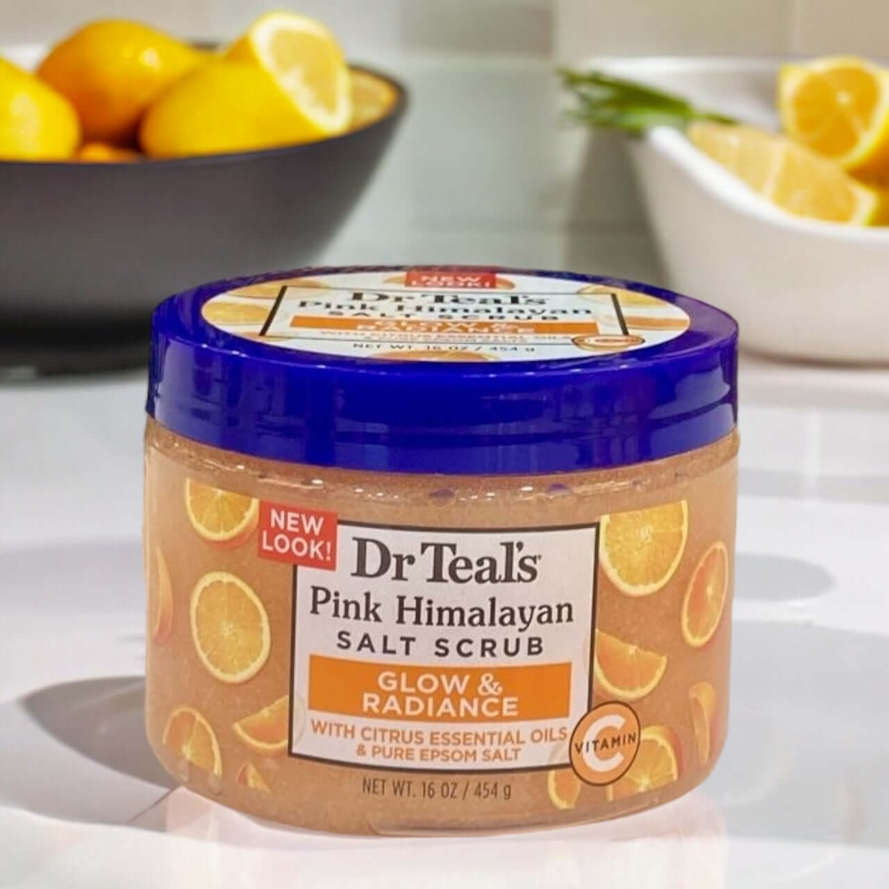 Dr Teal’s Glow and Radiance Salt Scrub