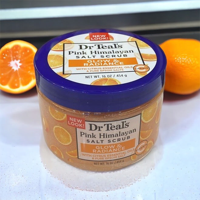 Dr. Teal's Pink Himalayan salt Vitamin C scrub