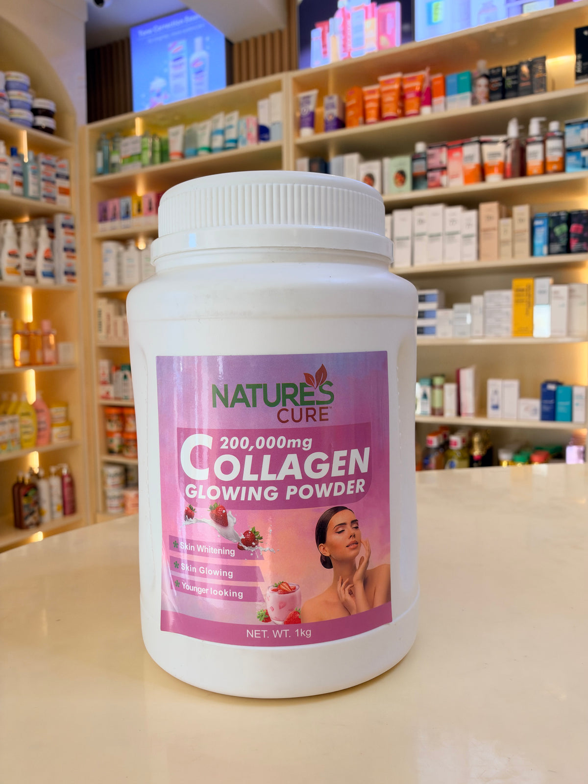 Nature’s Cure Collagen Glowing Powder