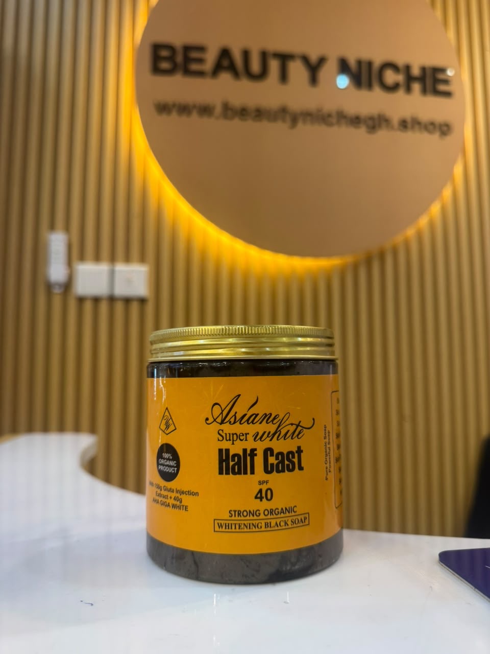 Asian super white half cast black soap