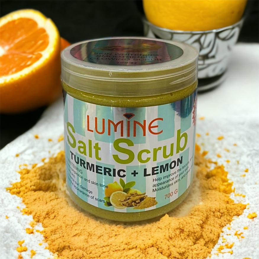 Lumine Tumeric + Lemon Salt Scrub