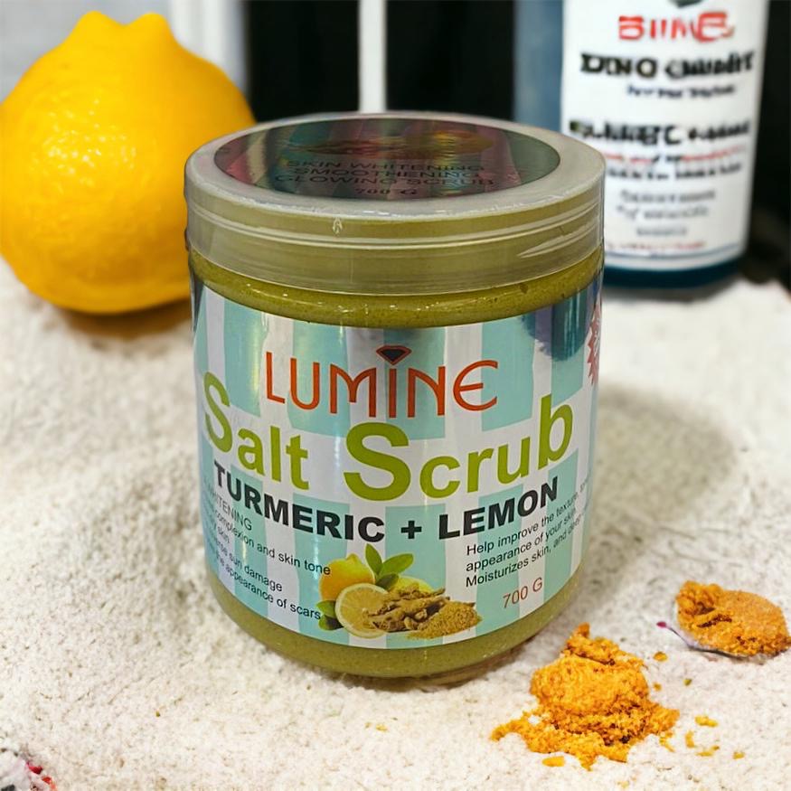 Lumine Tumeric + Lemon Salt Scrub