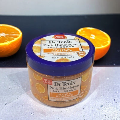 Dr. Teal's Rosa Himalaya-Salz Vitamin C Peeling