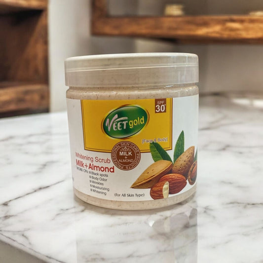 Veetgold Milk + Almond Whitening Scrub