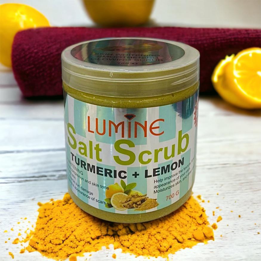 Lumine Tumeric + Lemon Salt Scrub