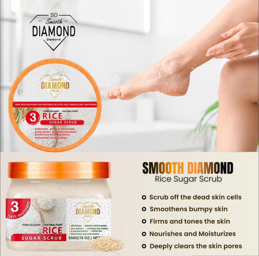 Smooth Diamond Rice Sugar Scrub