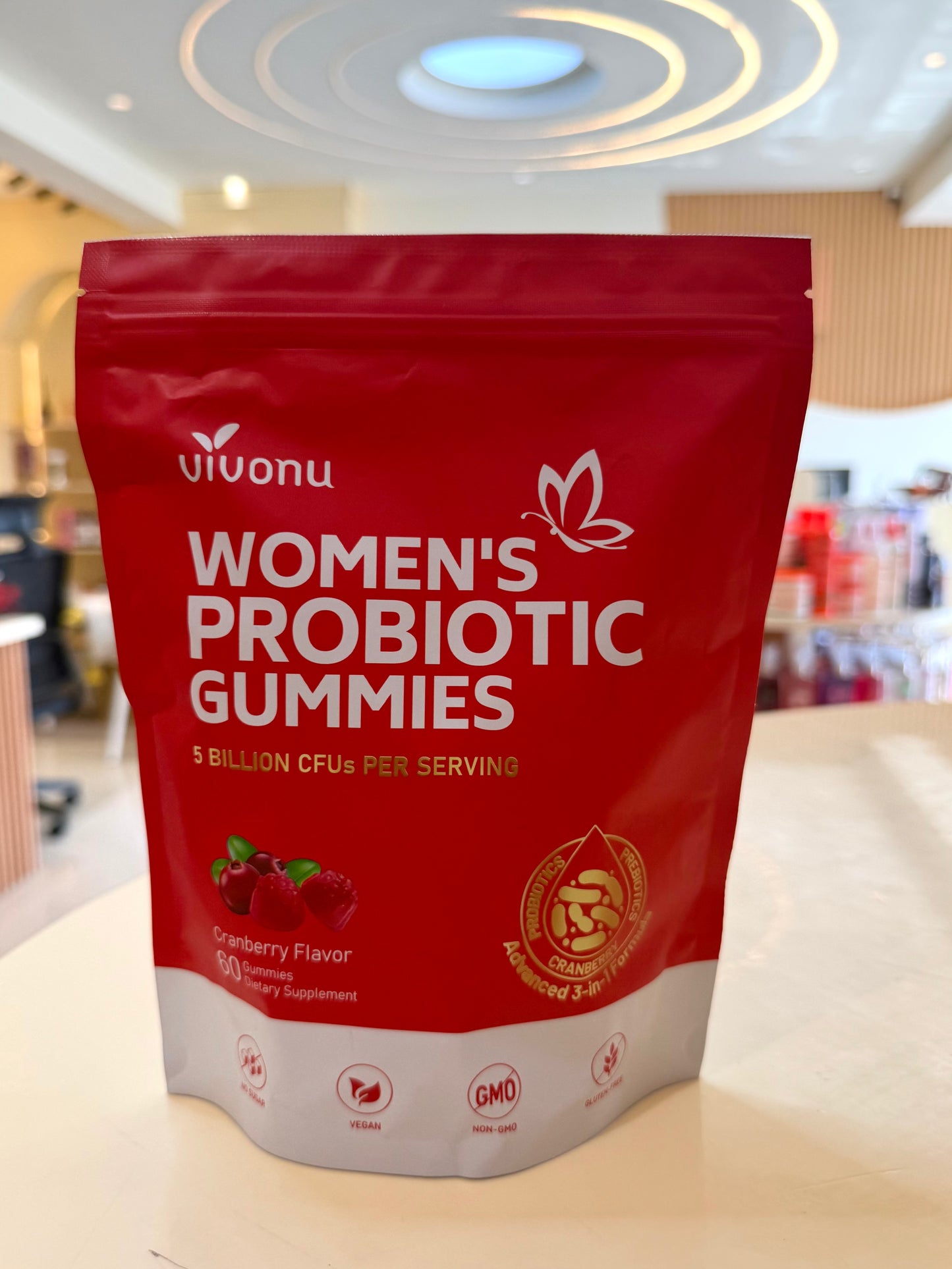 Women’s Probiotic Gummies – Cranberry Flavor
