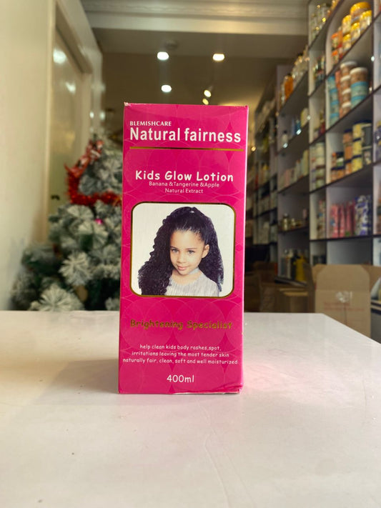 Blemish care kids glow body lotion