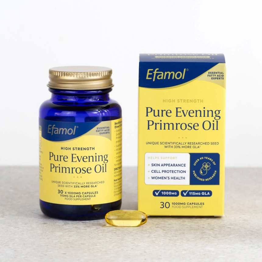 Efamol Pure Evening Primrose Oil – High Strength (1000mg, 30 Capsules)