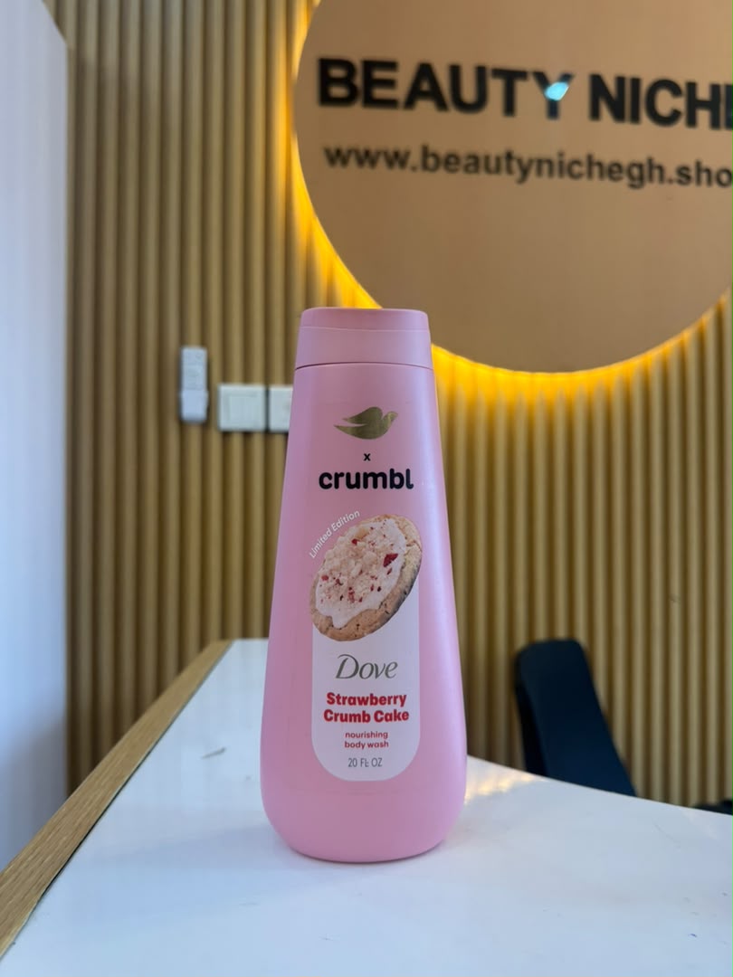 Dove x Crumbl Strawberry Crumb Cake Nourishing Body Wash