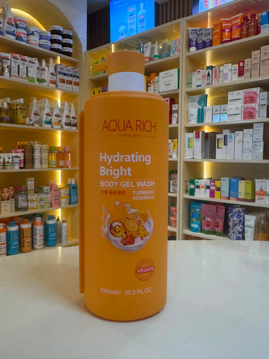 Aqua rich hydrating bright body gel wash