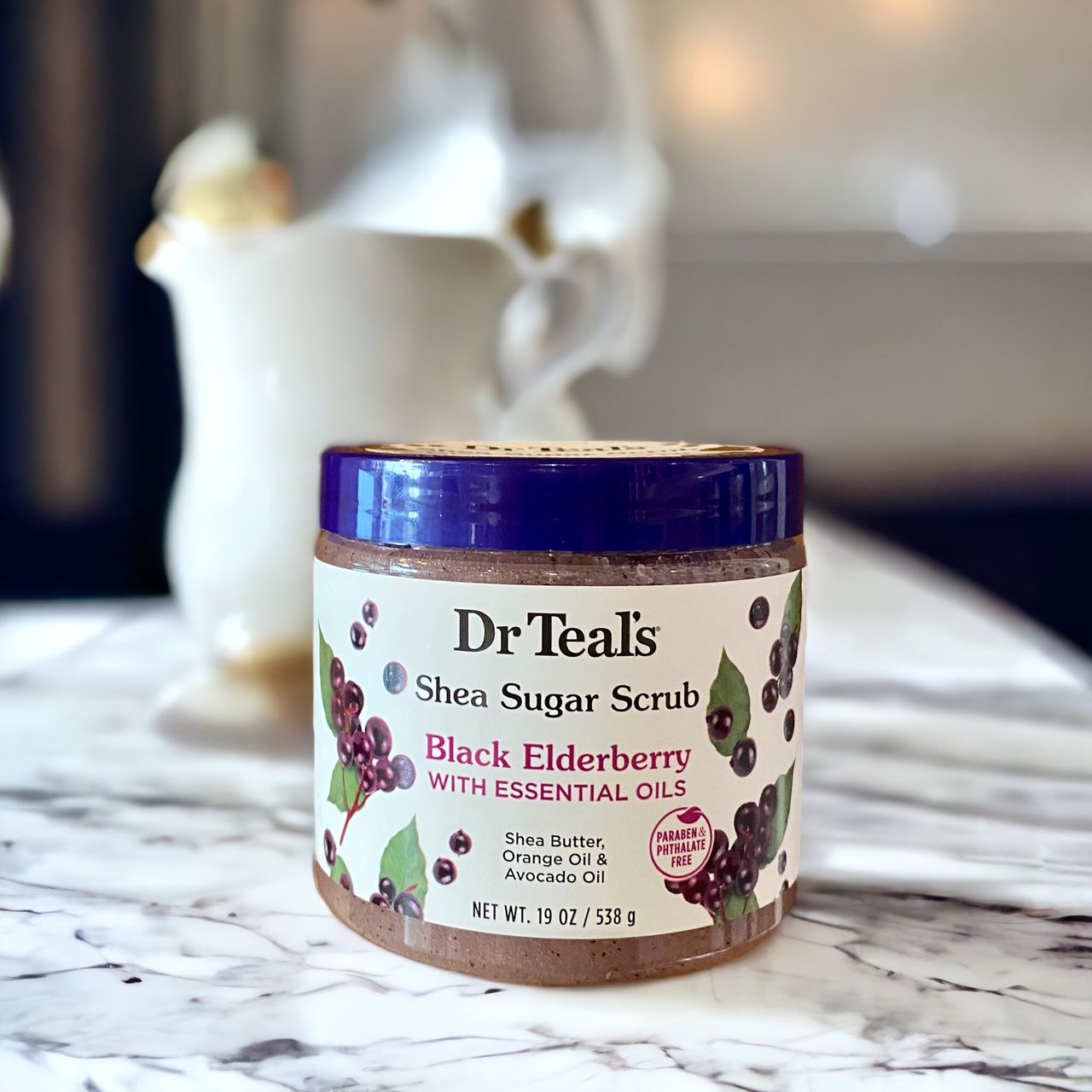 Dr. Teal's Black Elderberry With Essential Oils Scrub