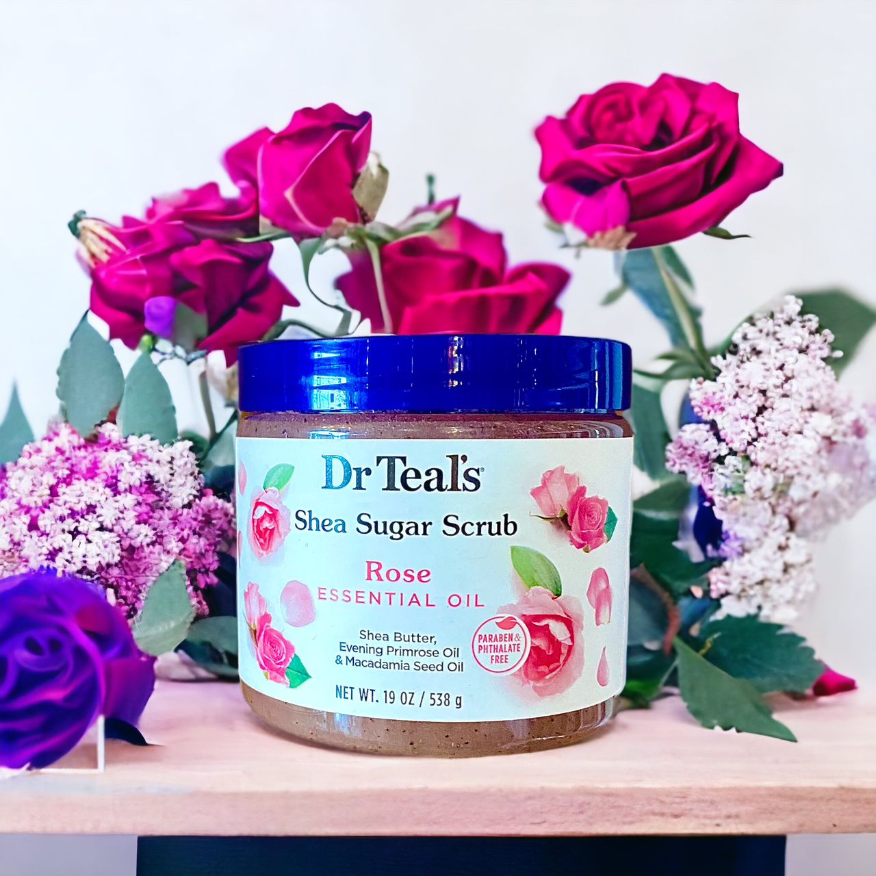 Dr. Teal‘s Peeling mit ätherischem Rosenöl