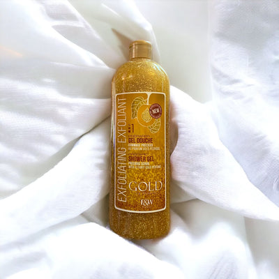 Fair & White Exfoliating Gold Shower Scrub Gel