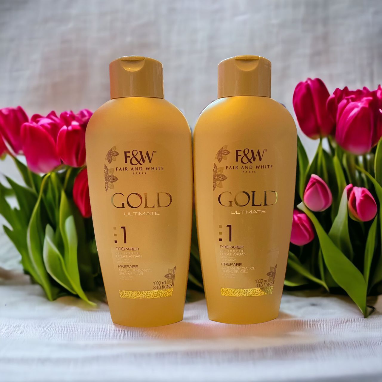 Fair and White Gold Shower Gel