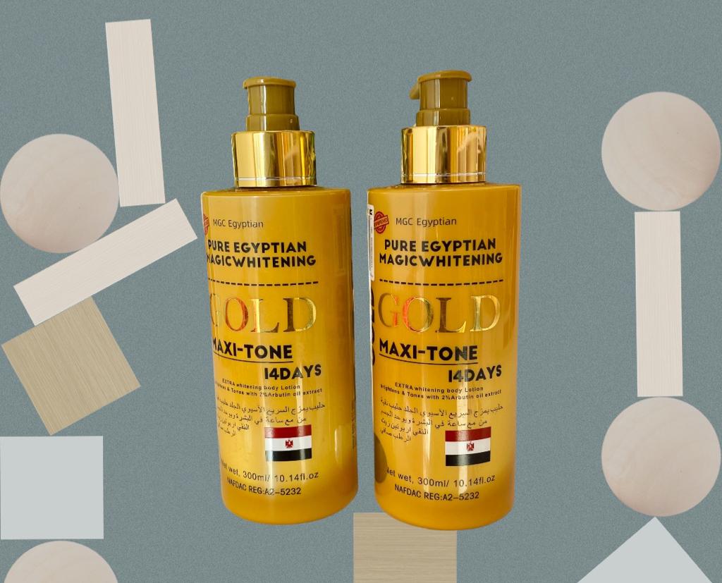 Maxitone-Lotion aus reinem ägyptischem Gold