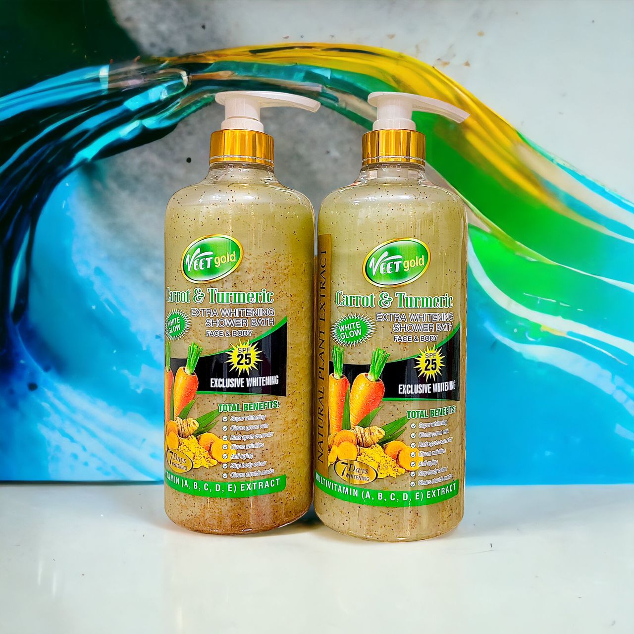 Veetgold Turmeric and Carrot Shower Gel